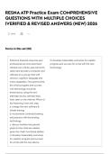 RESNA ATP Practice Exam COMPREHENSIVE QUESTIONS WITH MULTIPLE CHOICES &vert;VERIFIED & REVISED ANSWERS &lpar;NEW&rpar; 2026