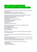MDC 1 EXAM 1 QUESTIONS & ACCURATE ANSWERS PASSED 100&percnt; 