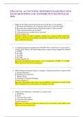 FINANCIAL ACCOUNTING MIDTERM EXAMS PRACTICE EXAM QUESTIONS AND ANSWERS PLUS RATIONALES 2026&period;