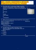 MDC 1 EXAM 1 QUESTIONS & DETAILED COMPLETE SOLUTIONS ALL PASSED