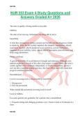 NUR 353 Exam 4 Study Questions and Answers Graded A&plus; 2026