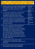 MDC 2 FINAL EXAM QUESTIONS & ELABORATED CORRECT SOLUTIONS RATED 100&percnt; COMPLETE