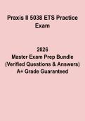 Praxis II 5038 Practice Exam Questions and Answers PDF &vert; ETS English Language Arts Test Prep