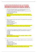 LATEST UPDATED 2026 FINANCIAL ACCOUNTING MIDTERM EXAM QUESTIONS AND 100&percnt; VERIFIED ANSWERS PLUS RATIONALES&vert; ALREADY GRADE A&plus;&period;