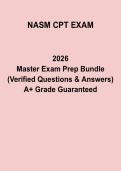 NASM CPT Exam Questions and Answers PDF &vert; Personal Trainer Certification Practice Test Prep
