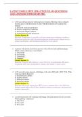 LATEST USMLE STEP 1 PRACTICE EXAM QUESTIONS AND ANSWERS WITH DUMP PDF&period;