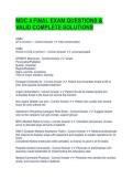 MDC 4 FINAL EXAM QUESTIONS & VALID COMPLETE SOLUTIONS