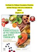 Test Bank For Williams' Essentials of Nutrition  and Diet Therapy&comma; 13th Edition Schlenker &  Gilbert   Chapter 1 - 252026&sol;2027