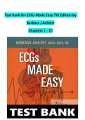 Test bank for ECGs Made Easy 7th Edition by  Barbara J Aehlert  Chapters 1 - 10
