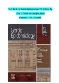 Test Bank For Gordis Epidemiology 7th Edition By  David D Celentano&semi; Moyses Szklo  Chapters 1 - 20 Complete