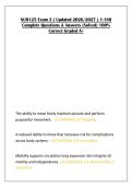 NUR125 Exam 2 &lpar; Updated 2026&sol;2027 &rpar; 1-180  Complete Questions & Answers &lpar;Solved&rpar; 100&percnt;  Correct Graded A&plus;