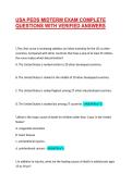 USA PEDS MIDTERM EXAM COMPLETE QUESTIONS WITH VERIFIED ANSWERS