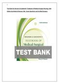 Test Bank for Brunner & Suddarth&rsquo;s Textbook of Medical-Surgical Nursing&comma; 16th Edition by Hinkle