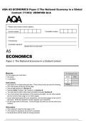 AQA AS ECONOMICS Paper 2 The National Economy in a Global Context &lpar;7135&sol;2&rpar; VERIFIED Q&A