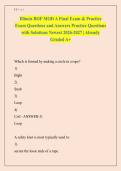 Illinois BOF MOD A Final Exam & Practice  Exam Questions and Answers Practice Questions  with Solutions Newest 2026-2027 &vert; Already  Graded A&plus;