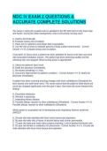 MDC IV EXAM 2 QUESTIONS & ACCURATE COMPLETE SOLUTIONS