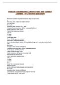 RYANAIR CONVERSION EXAM QUESTIONS AND CORRECT ANSWERS 100&percnt; VERIFIED 2026-2027&excl;&excl;