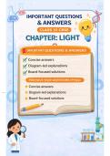 Class 10 Science Light Chapter Complete Package&colon; Notes &plus; Diagrams &plus; PYQs &plus; Revision Sheet&rdquo;