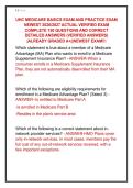 UHC MEDICARE BASICS EXAM AND PRACTICE EXAM  NEWEST 2026&sol;2027 ACTUAL VERIFIED EXAM  COMPLETE 150 QUESTIONS AND CORRECT  DETAILED ANSWERS &lpar;VERIFIED ANSWERS&rpar;  &vert;ALREADY GRADED A&plus;&vert;&vert;NEWEST EXAM&excl;&excl;&excl;