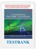 Canadian Income Taxation 25th Edition &ndash; William Buckwold&comma; Joan Kitunen&comma; Matthew Roman &vert; Complete Solution Manual & Test Bank &lpar;All Chapters Covered&rpar;