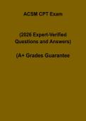 ACSM CPT Exam Questions and Answers PDF &vert; Certified Personal Trainer Practice Test Prep