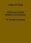 ACSM CPT Exam Questions and Answers PDF &vert; Certified Personal Trainer Practice Test Prep