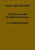 ACSM CEP Exam Questions and Answers PDF &vert; Clinical Exercise Physiologist Certification Test Prep