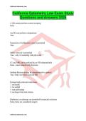 California Optometry Law Exam Study Questions and Answers 2026