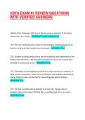 HDFS EXAM &num;1 REVIEW QUESTIONS WITH VERIFIED ANSWERS