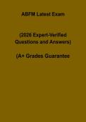 ABFM Latest Exam Questions and Answers PDF &vert; Family Medicine Board Certification Practice Test