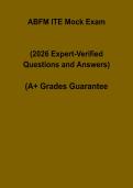 ABFM ITE 2026 Mock Exam Questions and Answers PDF &vert; Family Medicine In-Training Exam Practice Test