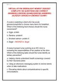 VIRTUAL ATI RN GREENLIGHT NEWEST 2026&sol;2027  COMPLETE 180 QUESTIONS AND CORRECT  ANSWERS &vert;&vert;VERIFIED EXAM&vert;&vert;&lpar;VERIFIED ANSWERS&rpar;  &vert;ALREADY GRADED A&plus;&vert;&vert;NEWEST EXAM&excl;&excl;&excl; 
