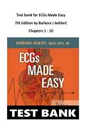 Test bank for ECGs Made Easy 7th Edition by Barbara J Aehlert Chapters 1 - 10