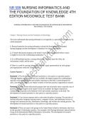 Nursing Informatics 4th Edition McGonigle Test Bank 2025 I Foundation of Knowledge