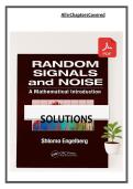 SOLUTIONS MANUAL for Random Signals and Noise A Mathematical Introduction 1st edition by Shlomo Engelberg  ISBN&colon; 9780849375545