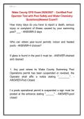 Wake County CPO Exam 2026&sol;2027 &ndash; Certified Pool  Operator Test with Pool Safety and Water Chemistry  Questions&vert;&vert;Newest Exam&excl;&excl;&excl;