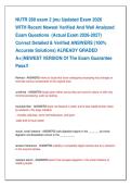 NUTR 280 exam 2 jmu Updated Exam 2026   WITH Recent Newest Verified And Well Analyzed   Exam Questions  &lpar;Actual Exam 2026-2027&rpar;   Correct Detailed & Verified ANSWERS &lpar;100&percnt;   Accurate Solutions&rpar; ALREADY GRADED   A&plus;&vert;&vert;NEWEST VERSION Of The Exam Guarantee   P