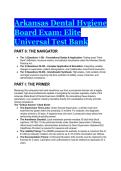 Arkansas Dental Hygiene Board Exam & Jurisprudence Test Bank 2026&sol;2027 Complete ASBDE Rules&comma; Distractor Analysis & Study Guide