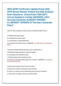HRCI aPHR Certification Updated Exam 2026  WITH Recent Newest Verified And Well Analyzed  Exam Questions  &lpar;Actual Exam 2026-2027&rpar;  Correct Detailed & Verified ANSWERS &lpar;100&percnt;  Accurate Solutions&rpar; ALREADY GRADED  A&plus;&vert;&vert;NEWEST VERSION Of The Exam Guarantee  Pas