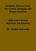 Firefighter Entrance Exam Study Guide PDF &vert; Test Content&comma; Strategies and Sample Questions for Recruitment Prep