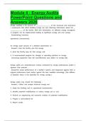 Module 4 - Energy Audits PowerPoint Questions and Answers 2026