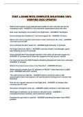 TCDT x EXAM WITH COMPLETE SOLUTIONS 100&percnt; VERIFIED 2026 UPDATE&excl;&excl;