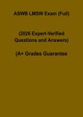 ASWB LMSW Full Exam Questions and Answers PDF &vert; Licensed Master Social Worker Practice Test Prep