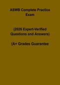 ASWB Complete Practice Exam Questions and Answers PDF &vert; Full Social Work Licensing Mock Test Prep