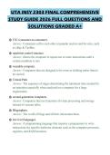 UTA INSY 2303 FINAL COMPREHENSIVE STUDY GUIDE 2026 FULL QUESTIONS AND SOLUTIONS GRADED A&plus;