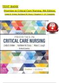 Test Bank for Priorities in Critical Care Nursing 9th Edition by Linda D&period; Urden&comma; Kathleen M&period; Stacy&comma; Mary E&period; Lough