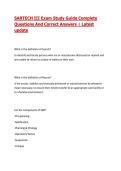 SARTECH III Exam Study Guide Complete Questions And Correct Answers &vert; Latest update