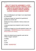 WGU C777 OBJECTIVE ASSESSMENT 2 LATEST  VERIFIED VERSIONS 2026&sol;2027 &lpar;VERSION A AND B&rpar;  COMPLETE 400 QUESTIONS AND CORRECT  DETAILED ANSWERS &lpar;VERIFIED ANSWERS&rpar;  &vert;ALREADY GRADED A&plus;&vert;&vert;NEWEST EXAM&excl;&excl;&excl; 