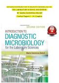 TEST BANK FOR INTRODUCTION TO DIAGNOSTIC MICROBIOLOGY FOR    THE LABORATORY SCIENCE 2ND EDITION    BY MARIA DANNESSA DELOST  &vert; Verified Chapter's 1 - 24 &vert; Complete 