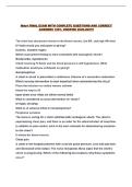 Mdc4 FINAL EXAM WITH COMPLETE QUESTIONS AND CORRECT ANSWERS 100&percnt; VERIFIED 2026-2027&excl;&excl;